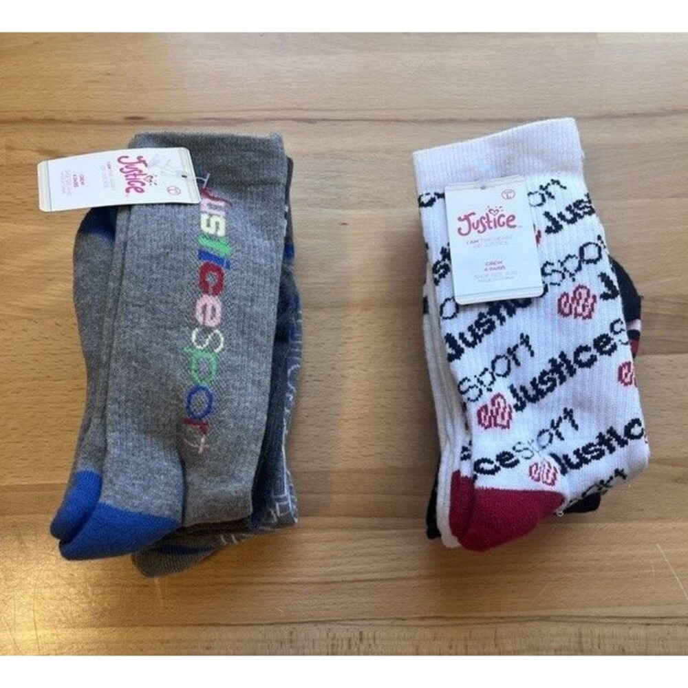 Lot of 2 Justice Socks Size L